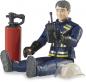 Preview: Bruder Spielfigur Einsatzfahrzeuge bworld Feuerwehrmann mit Zubehör 60100