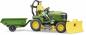 Preview: Bruder Spielfiguren Set bworld John Deere Aufsitzrasenmäher, Anhänger + Gärtner 62104