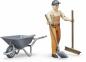 Preview: Bruder Spielfiguren Set Nutzfahrzeug bworld Kommunalarbeiter 62130
