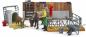 Preview: Bruder Spielfiguren Set bworld Landwirtschaft Kuh- und Kälberstall mit Landwirt, Kuh und Kalb 62611