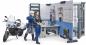 Preview: Bruder Spielfiguren Set bworld Einsatzfahrzeuge Polizeistation Polizeimotorrad und 2 Figuren 62732