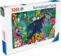 Preview: 3000 Teile Ravensburger Puzzle Panther im blühenden Dschungel 12001748