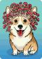 Preview: 100 Teile Ravensburger Puzzle mit Aufsteller Corgi-Pilz 12002043