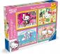 Preview: 4 x 100 Teile Ravensburger Kinder Puzzle Los geht's, Hello Kitty! 12004159