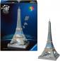 Preview: 216 Teile Ravensburger 3D Puzzle Iconics Bauwerk Eiffelturm mit Licht 12008024