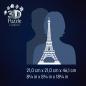 Preview: 216 Teile Ravensburger 3D Puzzle Iconics Bauwerk Eiffelturm mit Licht 12008024