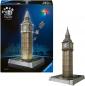 Preview: 216 Teile Ravensburger 3D Puzzle Iconics Bauwerk Big Ben mit Licht 12008025