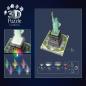 Preview: 108 Teile Ravensburger 3D Puzzle Iconics Bauwerk Freiheitsstatue mit Licht 12008027