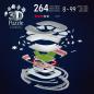 Preview: 216 Teile Ravensburger 3D Puzzle Iconics Bauwerk Allianz Arena mit Licht 12008033