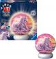 Preview: 72 Teile Ravensburger 3D Puzzle Ball Nachtlicht Pferde am Strand 12008054