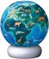 Preview: 72 Teile Ravensburger 3D Puzzle Ball Nachtlicht Erde mit Tiermotiven 12008055