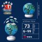 Preview: 72 Teile Ravensburger 3D Puzzle Ball Nachtlicht Erde mit Tiermotiven 12008055