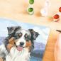 Preview: Ravensburger Malen nach Zahlen CREART Trend Serie C Australian Shepherd Merlin 12023114