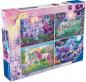 Preview: 4 x 100 Teile Ravensburger Kinder Puzzle Magische Einhörner 05654