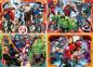 Preview: 4 x 100 Teile Ravensburger Kinder Puzzle Die mächtigen Avengers 07079