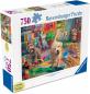 Preview: 750 Teile Ravensburger Puzzle Large Pieces Große Teile Tierische Künstler 16801