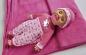 Preview: Simba Puppe Babypuppe Laura Kitzel Baby Regenbogenstrampler macht 25 Babylaute 105140060
