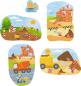 Preview: 2, 2x3, 4 Teile HABA Kinder Puzzle 4 erste Puzzles Baustelle mit Holzfigur Bagger 2012186003