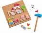 Preview: Haba Geschicklichkeitsspiel Hammer-Nagelspiel Bauernhof 2013378001