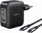 Preview: Intenso Ladegerät Power Adapter W100ACC GaN + C520C Kabel 2x USB-C 1x USB-A für 3 Gerät schwarz