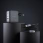 Preview: Intenso Ladegerät Power Adapter W100ACC GaN + C520C Kabel 2x USB-C 1x USB-A für 3 Gerät schwarz