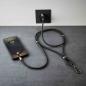 Preview: Intenso Cell Phone Charging Lanyard Handykette als Ladekabel Datenkabel 2 x USB-C bis 1,65m schwarz