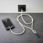 Preview: Intenso Cell Phone Charging Lanyard Handykette als Ladekabel Datenkabel 2 x USB-C bis 1,65m beige