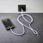 Preview: Intenso Cell Phone Charging Lanyard Handykette als Ladekabel Datenkabel 2 x USB-C bis 1,65m lila