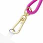 Preview: Intenso Cell Phone Charging Lanyard Handykette als Ladekabel Datenkabel 2 x USB-C 1,65m neon pink