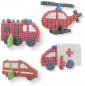 Preview: PlayMais Bastel Kreativität Classic 4 verschiedene Karten mit Firetruck Feuerwehr 160849