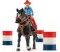 Preview: Schleich FARM WORLD Barrel Racing mit Cowgirl Set 7 Teile 42576