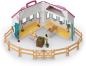 Preview: Schleich HORSE CLUB Offenstall Set 60 Teile 42703