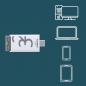 Preview: Philips USB Stick 32GB Speicherstick Click Series weiß grau Typ C USB 3.2 Gen 1