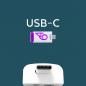 Preview: Philips USB Stick 64GB Speicherstick Click Series weiß pink Typ C USB 3.2 Gen 1