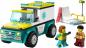 Preview: LEGO® City Great Vehicles Rettungswagen und Snowboarder 79 Teile 60403