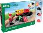 Preview: Brio World Eisenbahn Güterzug-Set mit Farbwechsel 36130