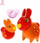 Preview: Brio Flora Spielfigur Zinnia & Peach 2 Teile inkl. 1 Flora Figur, 1 Minifigur 36216
