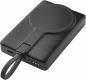 Preview: Intenso Powerbank MC 10000 mAh magnetische Fixierung PD Typ C USB OUT integriertes Kabel schwarz