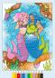 Preview: Ravensburger Buch Kreativität CreArt Malen nach Zahlen ab 7 Zauberpapier Meerjungfrauen 48844