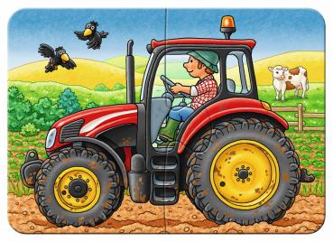 2, 4, 6, 8 Teile Ravensburger Kinder Puzzle my first puzzles Bei der Arbeit 06954