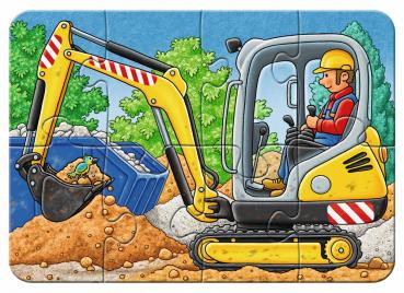 2, 4, 6, 8 Teile Ravensburger Kinder Puzzle my first puzzles Bei der Arbeit 06954