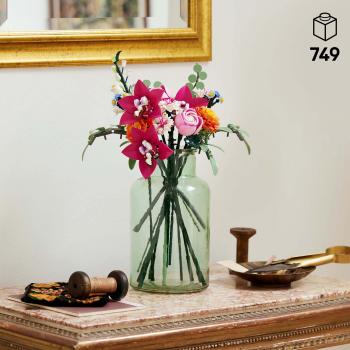 LEGO® Botanicals Schöner Rosafarbener Blumenstrauß 749 Teile 10342