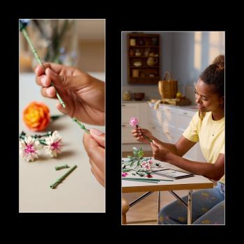 LEGO® Botanicals Schöner Rosafarbener Blumenstrauß 749 Teile 10342