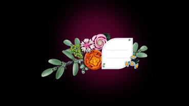 LEGO® Botanicals Schöner Rosafarbener Blumenstrauß 749 Teile 10342