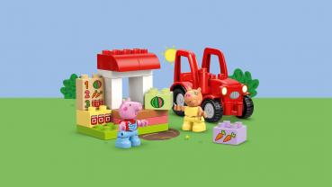 Preview: LEGO® DUPLO® Traktor und Marktstand 18 Teile 10468