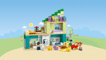 Preview: LEGO® DUPLO® Modernes Familienhaus mit Figuren - 3-in-1-Set 166 Teile 10470