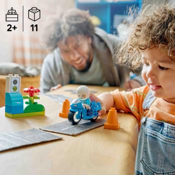 LEGO® DUPLO® Blaues Polizeimotorrad 11 Teile 10471