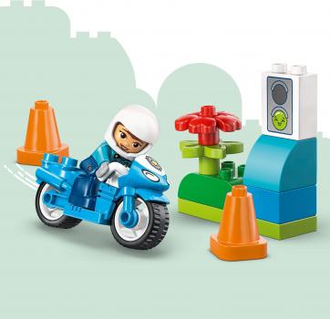 LEGO® DUPLO® Blaues Polizeimotorrad 11 Teile 10471
