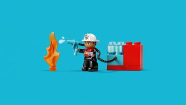 LEGO® DUPLO® Löschauto mit Schlauch und Feuerwehrmann 28 Teile 10473