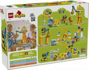 Preview: LEGO® DUPLO® Baustelle mit Baufahrzeugen - 3-in-1-Set 84 Teile 10476
